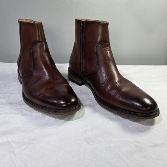 Moretti Black Label Abbot Inside Zip Classic Brown Leather Ankle Boots. 11.5 - Picture 3 of 12